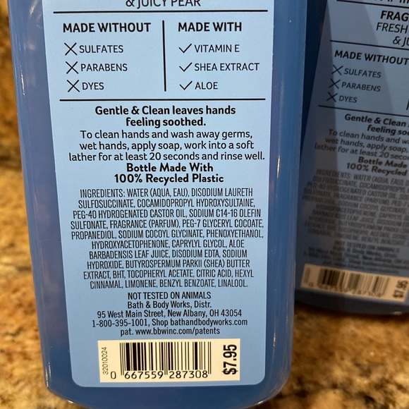 Two (2) CRISP MORNING” AIR 8.75 fl oz, BBW Gentle & Clean Foaming Hand Soap, NWT - Picture 6 of 6